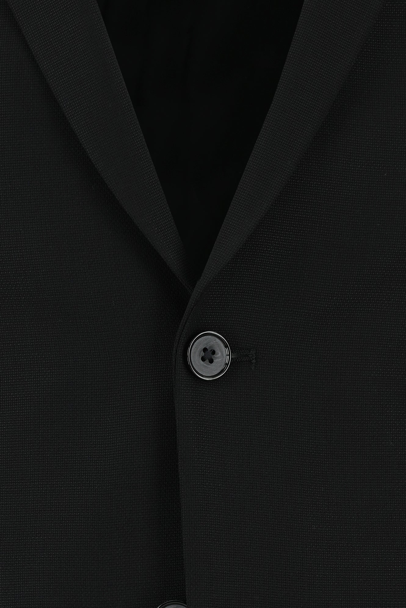 Siyah Super Slim Fit Ekstra Dar Kesim Yünlü Klasik Takım Elbise