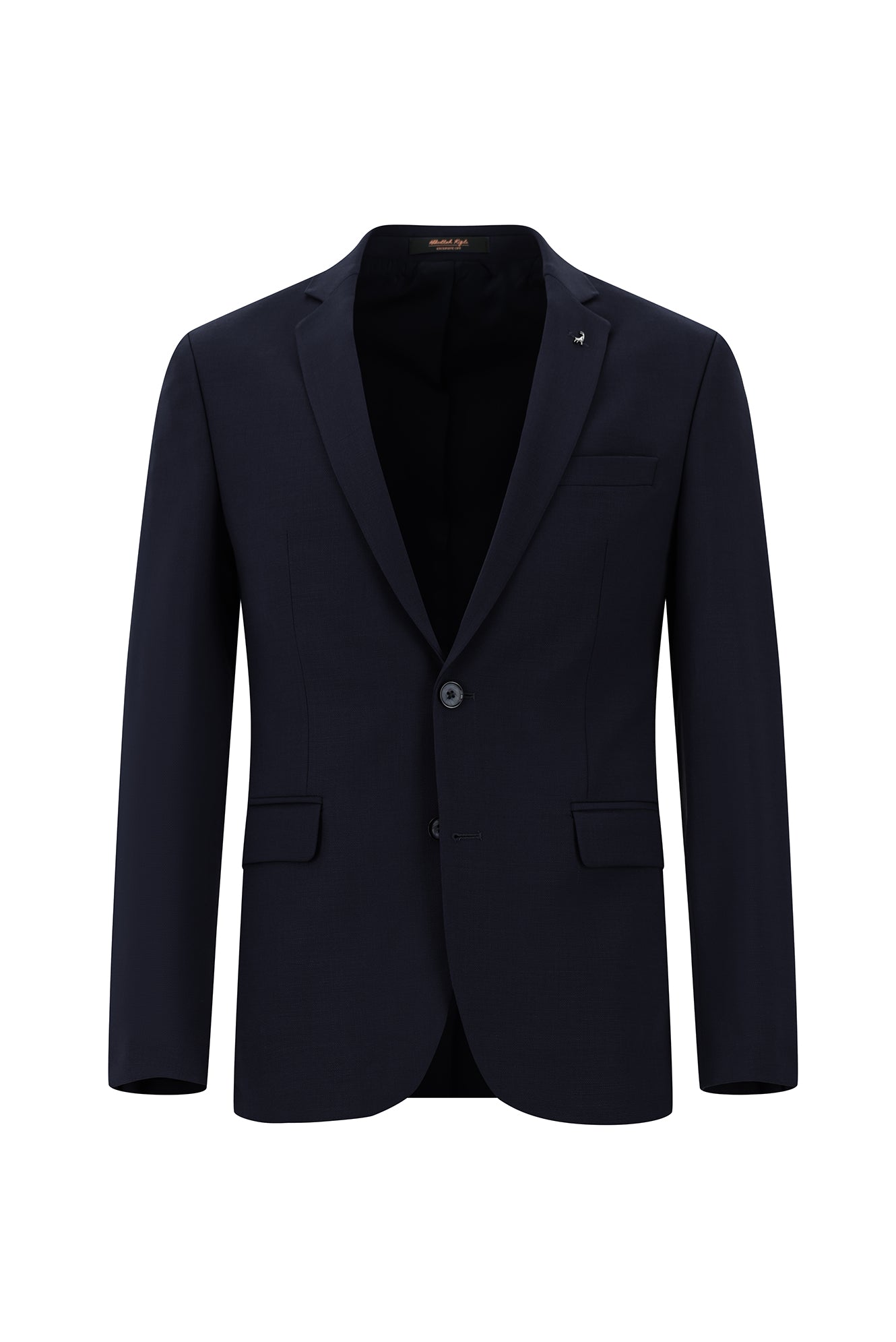 Siyah Lacivert Super Slim Fit Ekstra Dar Kesim Yünlü Klasik Takım Elbise