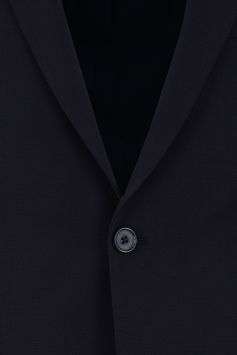 Siyah Lacivert 7 Drop Super Slim Fit Eksra Dar Kesim Yünlü Tak?m Elbise-Abdullah Ki??l?