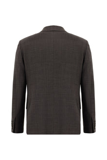 Acı Kahve Slim Fit Dar Kesim Yünlü Klasik Takım Elbise