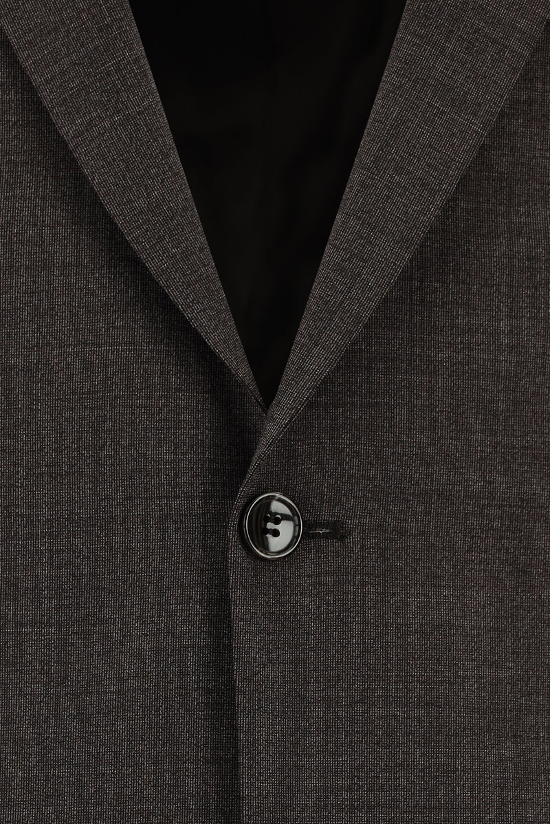 Acı Kahve Slim Fit Dar Kesim Yünlü Klasik Takım Elbise