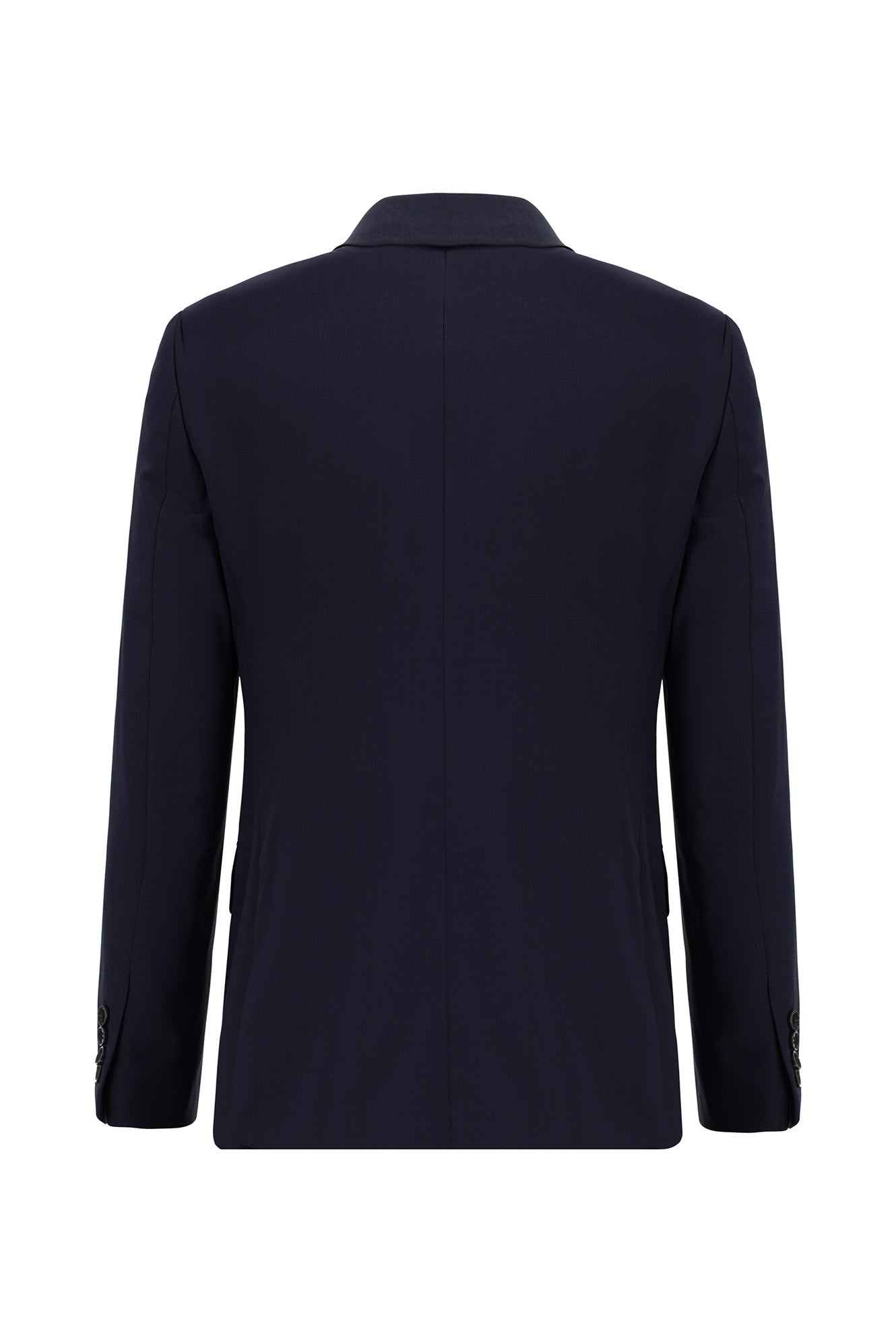 Orta Lacivert 7 Drop Slim Fit Dar Kesim Yünlü Tak?m Elbise-Abdullah Ki??l?