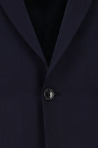 Orta Lacivert 7 Drop Slim Fit Dar Kesim Yünlü Tak?m Elbise-Abdullah Ki??l?