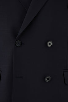 Koyu Lacivert 7 Drop Slim Fit Dar Kesim Yünlü Kruvaze Tak?m Elbise-Abdullah Ki??l?