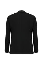 Siyah Slim Fit Dar Kesim Yünlü Klasik Takım Elbise
