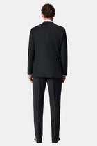 Siyah 7 Drop Slim Fit Dar Kesim Yünlü Tak?m Elbise-Abdullah Ki??l?