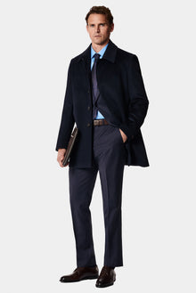 Koyu Lacivert 6 Drop Regular Fit Standart Kesim Yünlü Tak?m Elbise-Abdullah Ki??l?