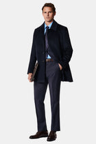 Koyu Lacivert 4 Drop Relaxed Fit Rahat Kesim Yünlü Tak?m Elbise-Abdullah Ki??l?