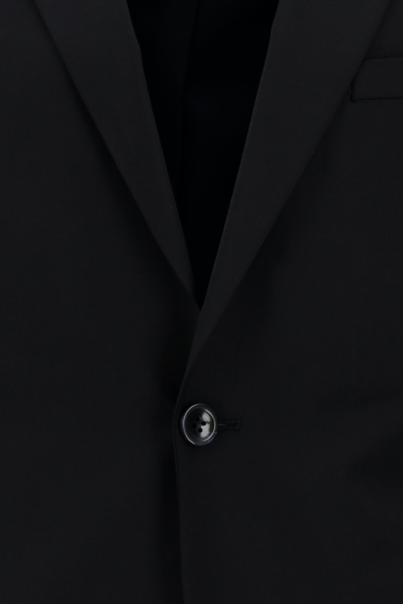 Siyah Lacivert Slim Fit Dar Kesim Yünlü Klasik Takım Elbise