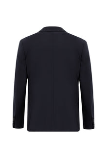 Koyu Lacivert 4 Drop Relaxed Fit Rahat Kesim Yünlü Tak?m Elbise-Abdullah Ki??l?