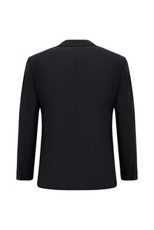 Koyu Lacivert 4 Drop Relaxed Fit Rahat Kesim Yünlü Tak?m Elbise-Abdullah Ki??l?