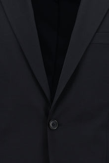 Koyu Lacivert 8 Drop Long Slim Fit Uzun Dar Kesim Yünlü Tak?m Elbise-Abdullah Ki??l?