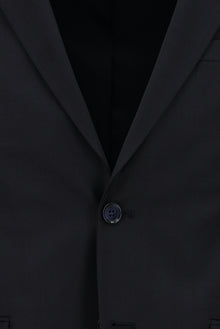 Siyah Lacivert 7 Drop Slim Fit Dar Kesim Yünlü Tak?m Elbise-Abdullah Ki??l?