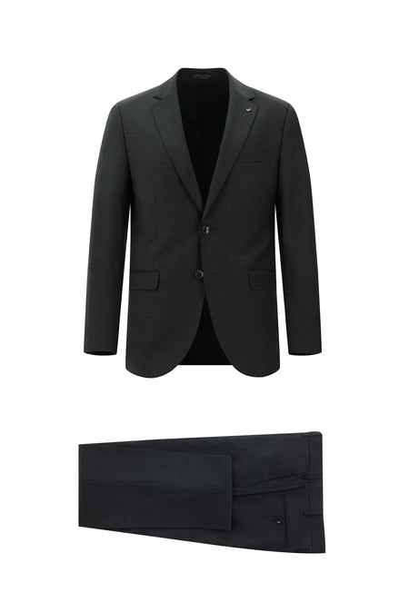Marengo Slim Fit Dar Kesim Yünlü Klasik Takım Elbise