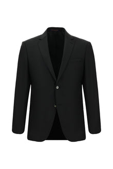 Siyah 4 Drop Relaxed Fit Rahat Kesim Yünlü Tak?m Elbise-Abdullah Ki??l?