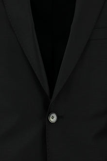 Siyah 4 Drop Relaxed Fit Rahat Kesim Yünlü Tak?m Elbise-Abdullah Ki??l?