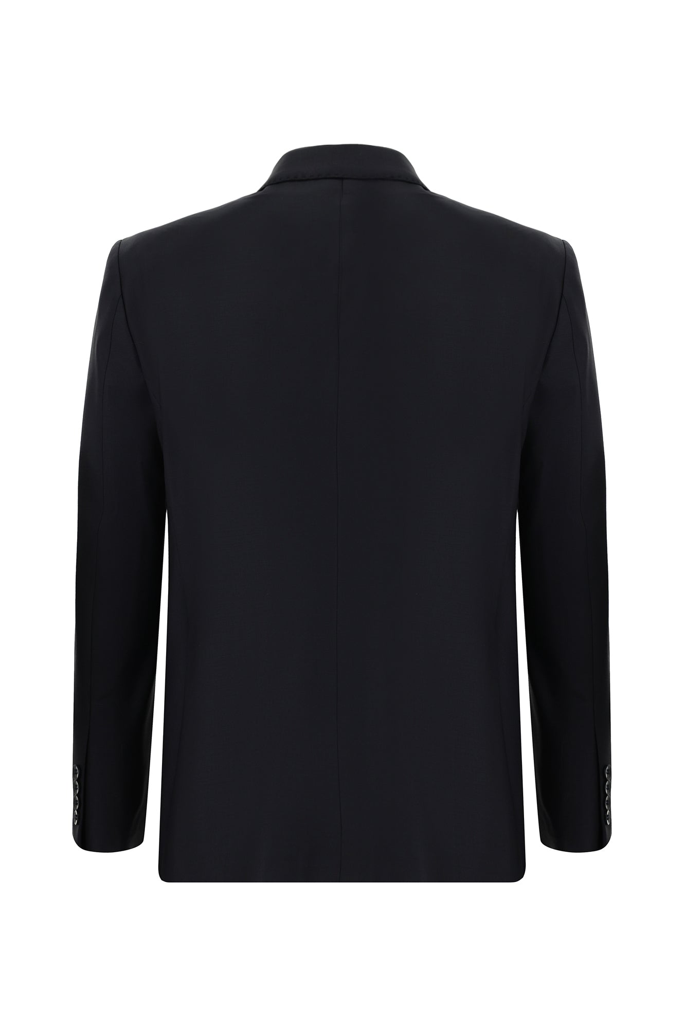 Siyah Lacivert Super Slim Fit Ekstra Dar Kesim Yünlü Klasik Takım Elbise