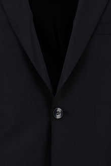 Siyah Lacivert 7 Drop Slim Fit Dar Kesim Yünlü Tak?m Elbise-Abdullah Ki??l?