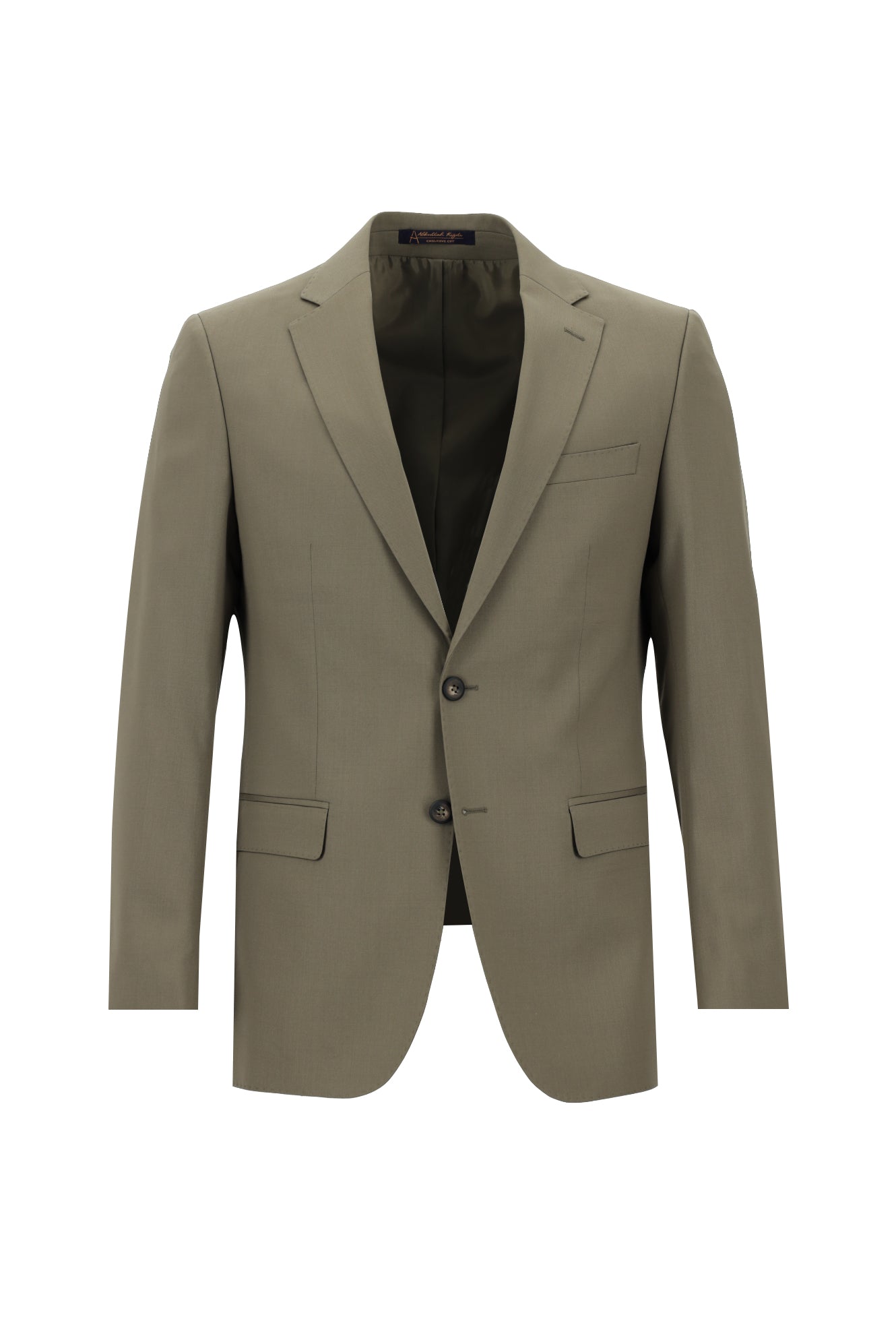 Koyu Vizon Slim Fit Dar Kesim Yünlü Klasik Takım Elbise