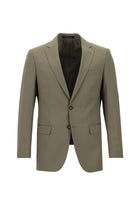 Koyu Vizon Regular Fit Yünlü Klasik Takım Elbise