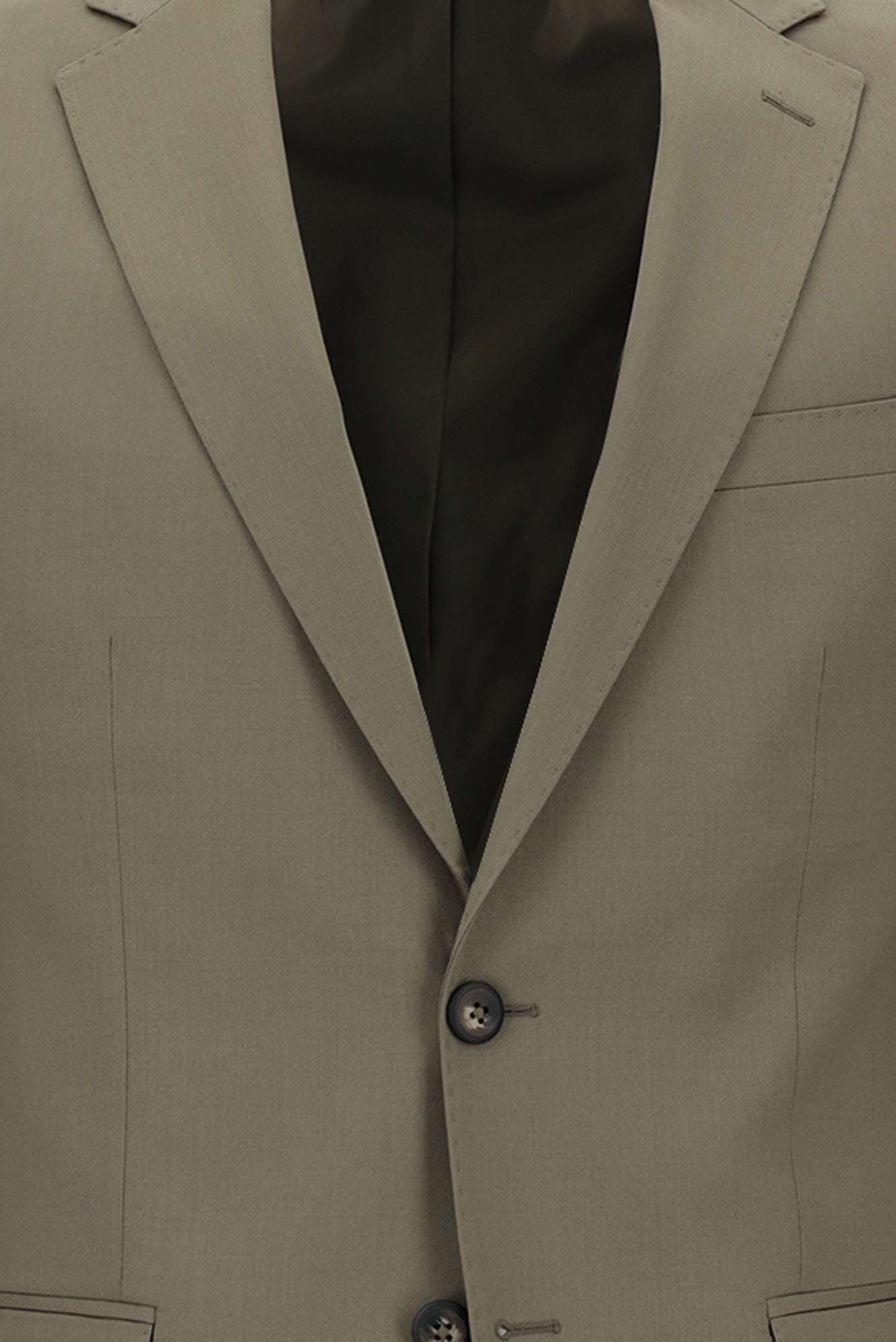 Koyu Vizon Regular Fit Yünlü Klasik Takım Elbise