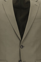 Koyu Vizon Regular Fit Yünlü Klasik Takım Elbise