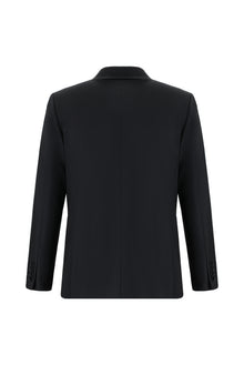 Siyah 7 Drop Slim Fit Dar Kesim Yünlü Tak?m Elbise-Abdullah Ki??l?
