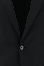 Siyah Slim Fit Dar Kesim Yünlü Klasik Takım Elbise