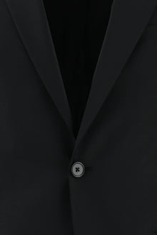 Siyah Slim Fit Dar Kesim Yünlü Klasik Takım Elbise