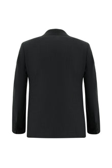 Orta Antrasit Super Slim Fit Ekstra Dar Kesim Yünlü Klasik Takım Elbise