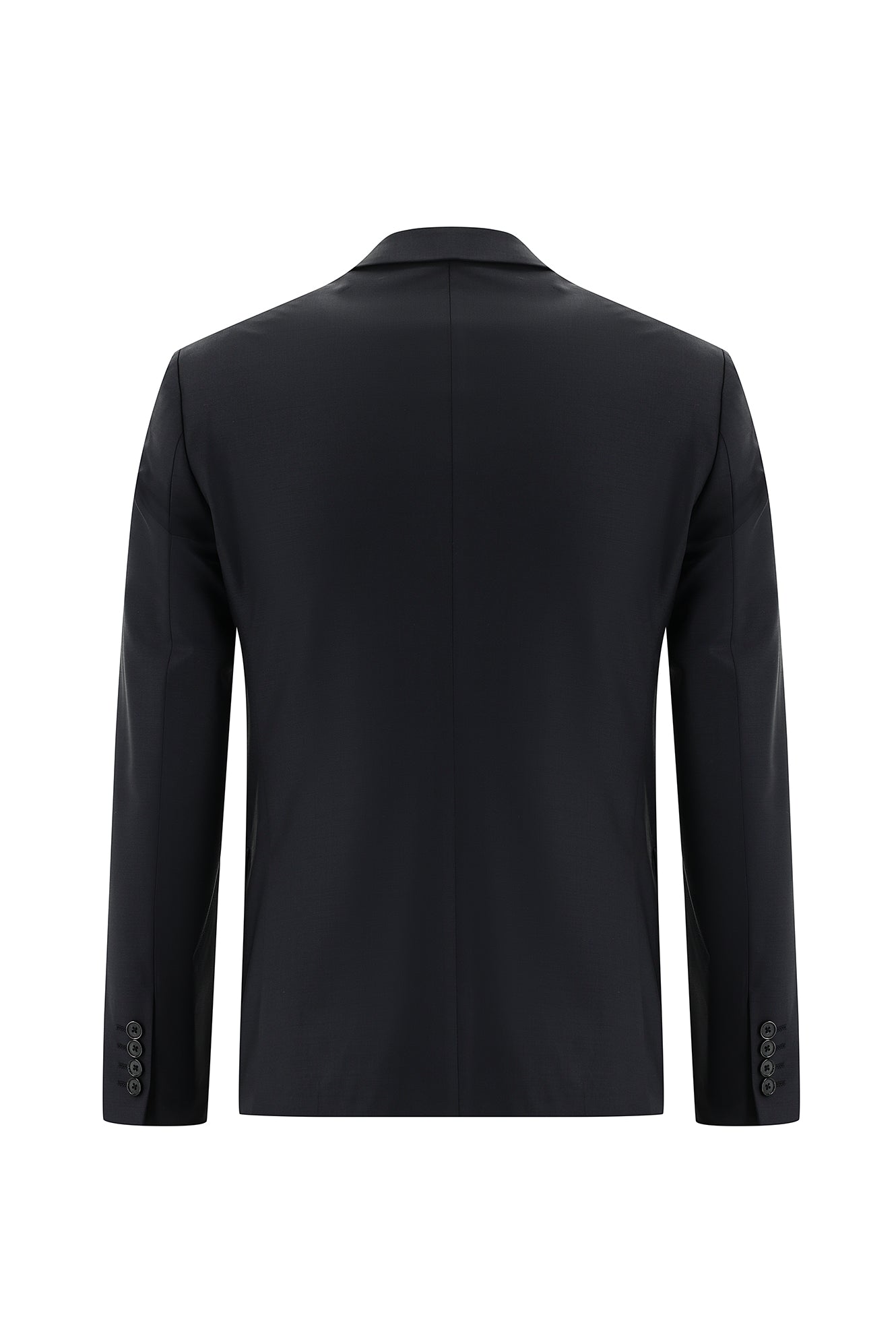 Siyah Lacivert Super Slim Fit Ekstra Dar Kesim Yünlü Klasik Takım Elbise