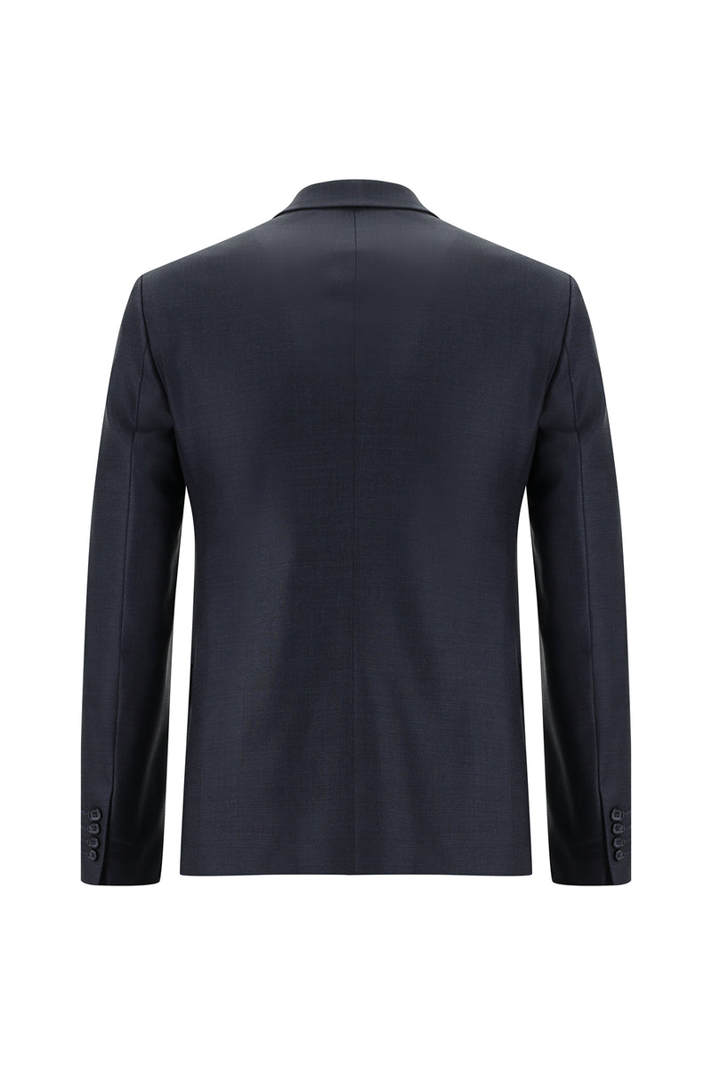 Açık Antrasit Super Slim Fit Ekstra Dar Kesim Yünlü Klasik Takım Elbise