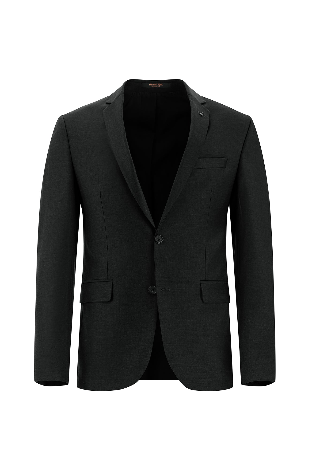Koyu Antrasit Super Slim Fit Ekstra Dar Kesim Yünlü Klasik Takım Elbise