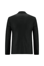 Koyu Antrasit Super Slim Fit Ekstra Dar Kesim Yünlü Klasik Takım Elbise