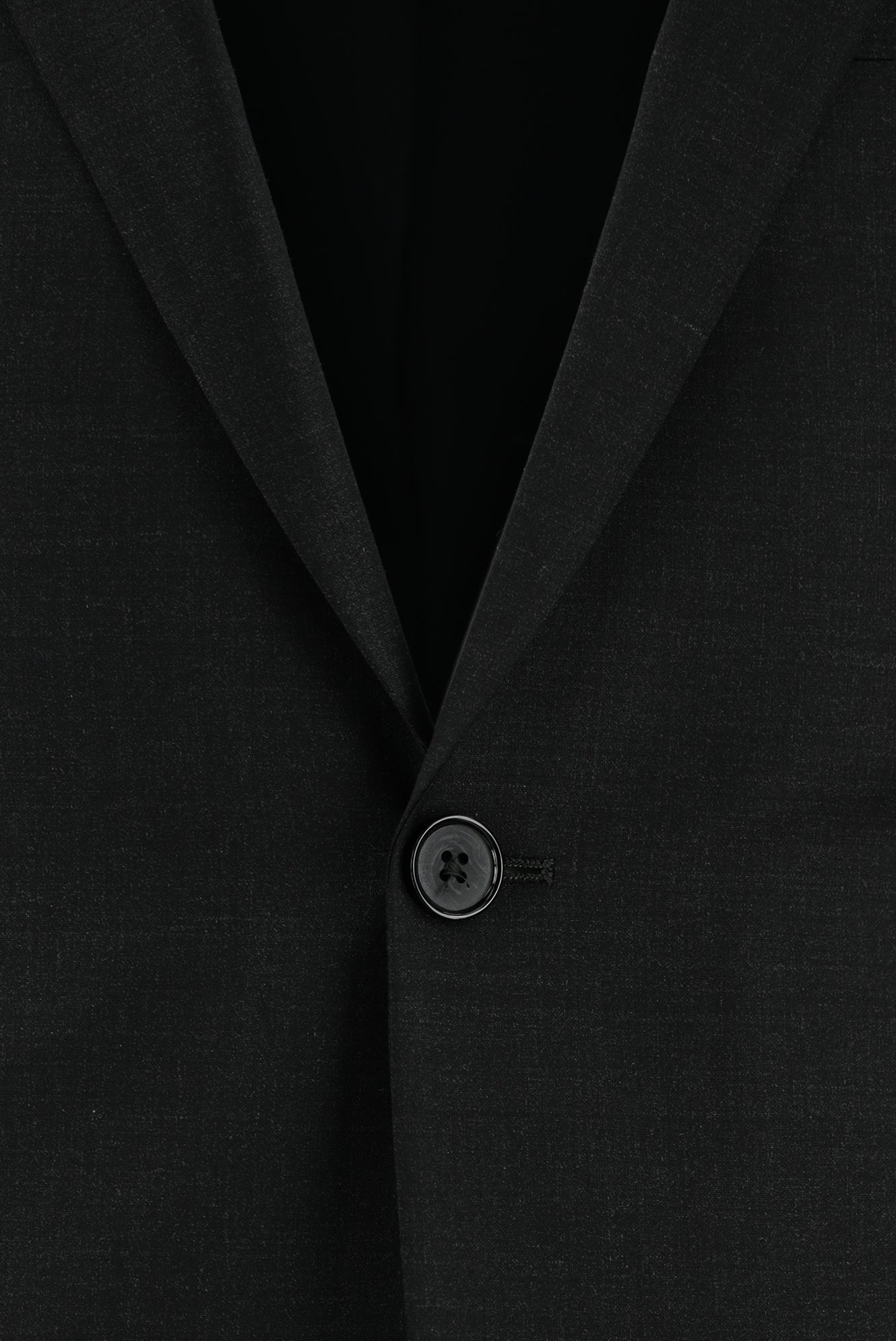 Koyu Antrasit Super Slim Fit Ekstra Dar Kesim Yünlü Klasik Takım Elbise