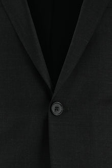 Koyu Antrasit Super Slim Fit Ekstra Dar Kesim Yünlü Klasik Takım Elbise