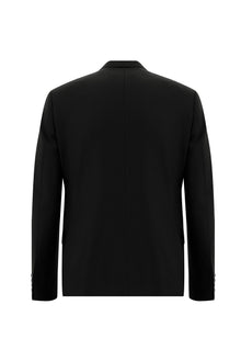 Siyah 6 Drop Regular Fit Standart Kesim Yünlü Kruvaze Tak?m Elbise-Abdullah Ki??l?