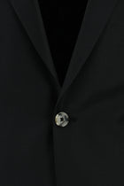 Siyah Relaxed Fit Rahat Kesim Yünlü Klasik Takım Elbise