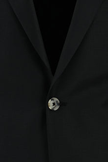 Siyah Relaxed Fit Rahat Kesim Yünlü Klasik Takım Elbise