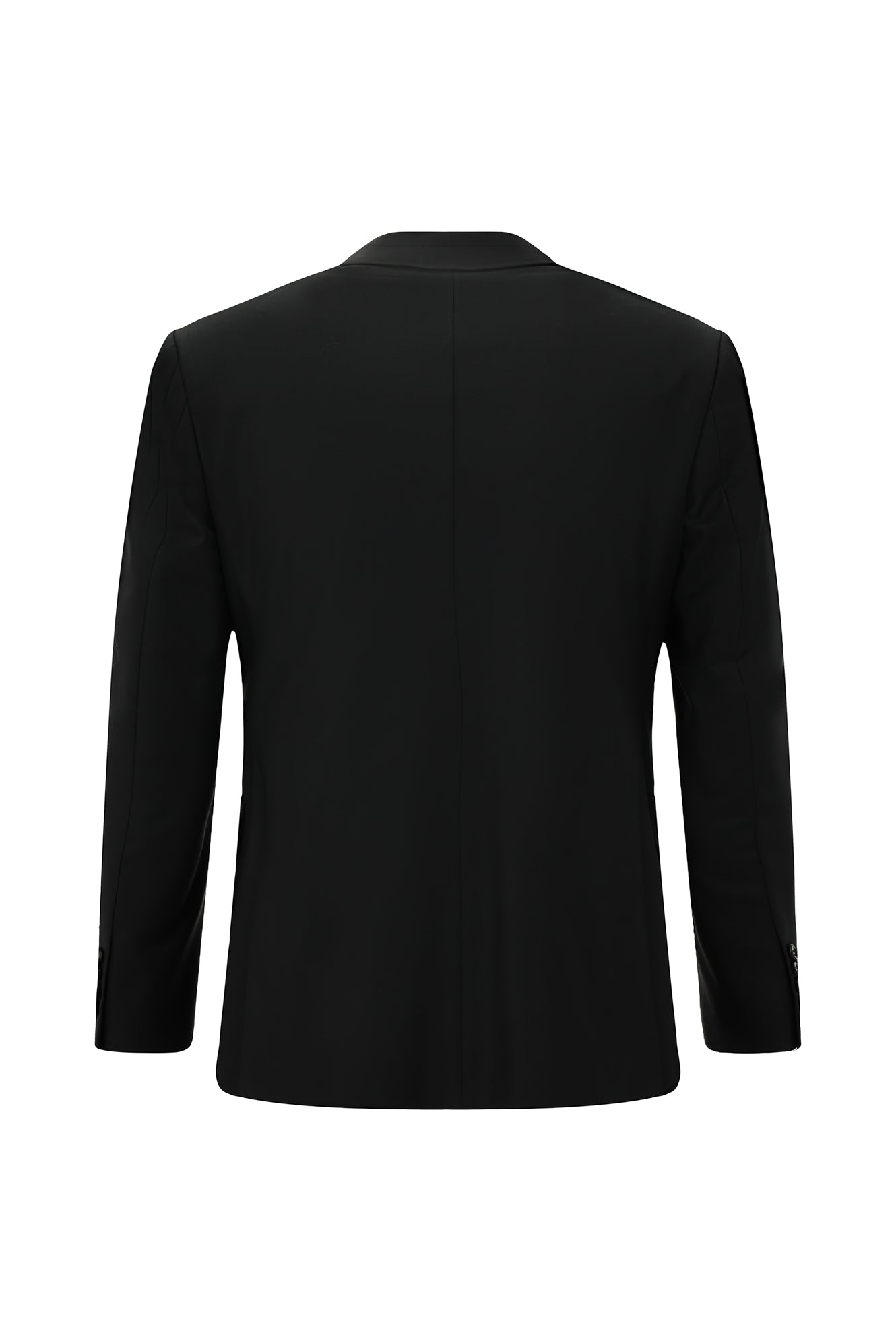 Siyah Super Slim Fit Ekstra Dar Kesim Yünlü Klasik Takım Elbise