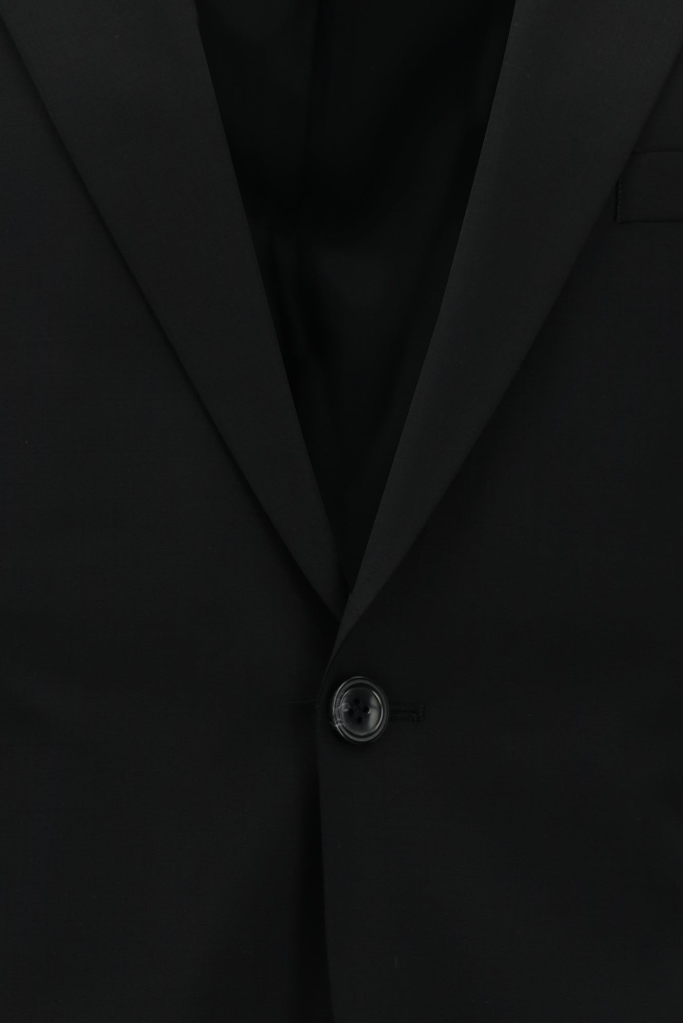 Siyah Super Slim Fit Ekstra Dar Kesim Yünlü Klasik Takım Elbise