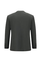 Orta Füme 4 Drop Relaxed Fit Rahat Kesim Yünlü Tak?m Elbise-Abdullah Ki??l?