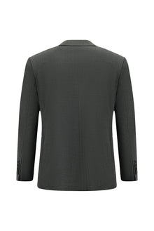 Orta Füme 4 Drop Relaxed Fit Rahat Kesim Yünlü Tak?m Elbise-Abdullah Ki??l?