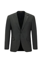 Koyu Füme Regular Fit Yünlü Klasik Takım Elbise