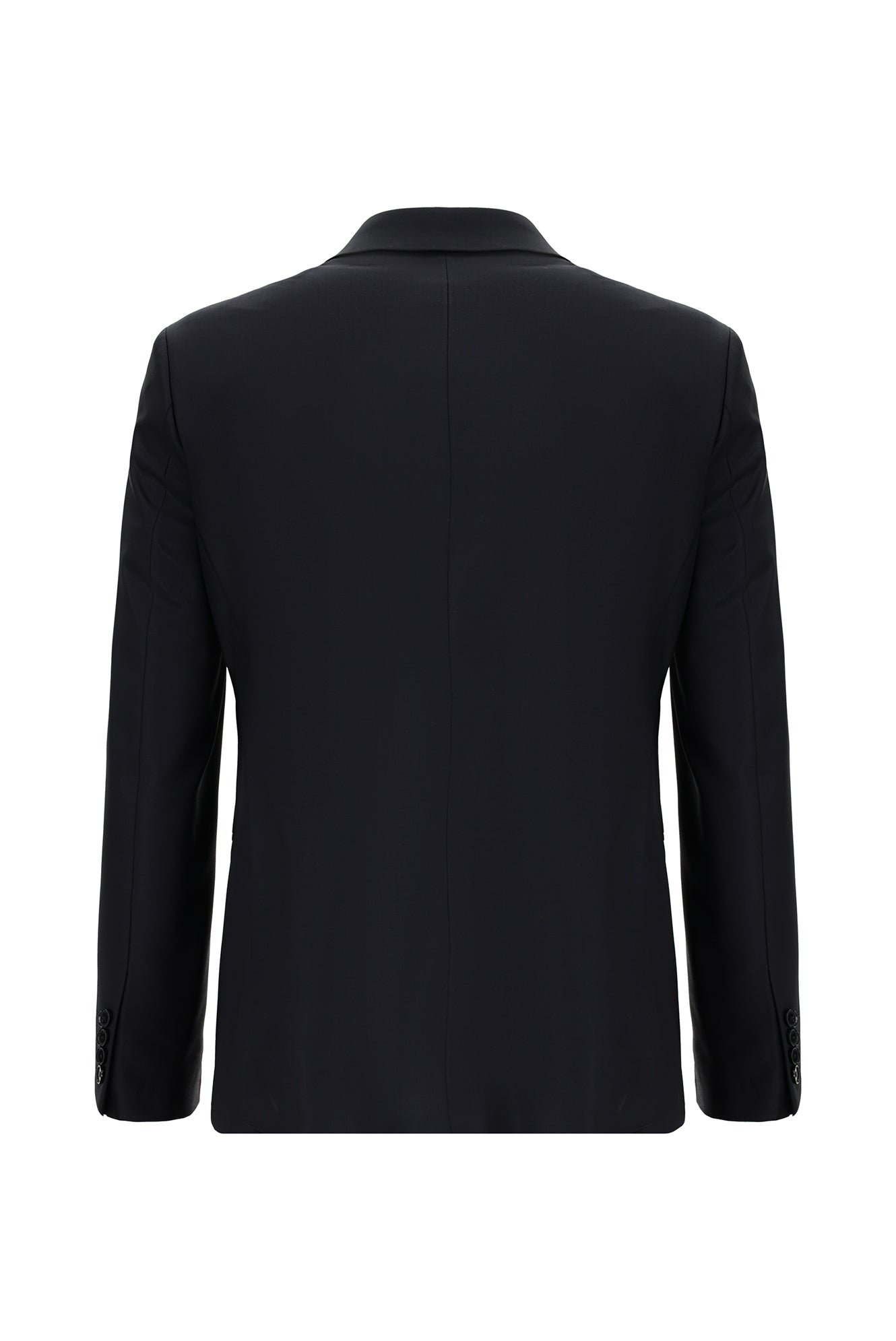 Siyah Lacivert Relaxed Fit Rahat Kesim Yünlü Klasik Takım Elbise