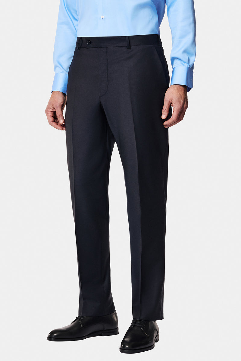 Siyah Lacivert 4 Drop Relaxed Fit Rahat Kesim Yünlü Tak?m Elbise-Abdullah Ki??l?