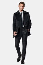 Koyu Antrasit 7 Drop Slim Fit Dar Kesim Yünlü Tak?m Elbise-Abdullah Ki??l?