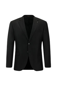 Koyu Antrasit Slim Fit Dar Kesim Yünlü Klasik Takım Elbise