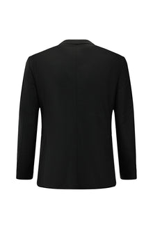 Koyu Antrasit Slim Fit Dar Kesim Yünlü Klasik Takım Elbise