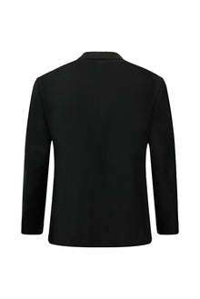 Koyu Antrasit Slim Fit Dar Kesim Yünlü Klasik Takım Elbise